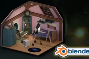 [udemy]在 Blender 3 中掌握等距房间设计的艺术 | Mastering The Art Of Isometric Room Design In Blender 3