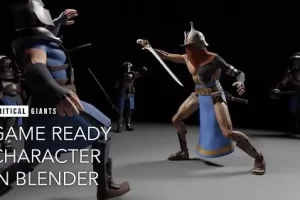 [gumroad]在Blender中为游戏准备好的角色 | Game Ready Character In Blender