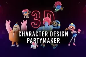 [Motion Design School]3D 角色设计 派对制造者 | 3D Character Design Partymaker