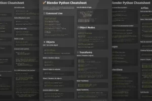 [gumroad]Blender Python 备忘单 | Blender Python Cheatsheet