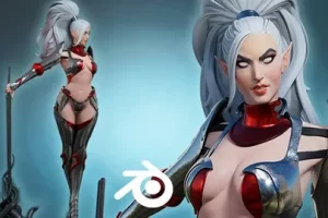 [Udemy]恶魔猎手 Blender 课程 | Demon Huntress in Blender course