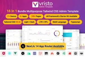 Vristo – Tailwind Admin Template