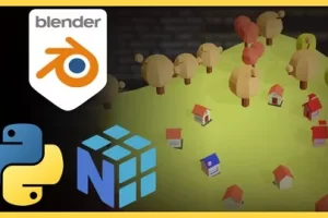 [Udemy]使用 Blender、Python 和 NumPy 程序生成场景 | Procedurally generated scenes with Blender, Python & NumPy