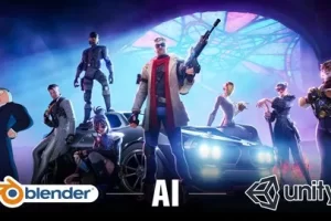 [Udemy]使用 AI 工具、Blender 插件和 Unity 掌握 Blender 4 | Master Blender 4 With AI Tools, Blender Addons & Unity.