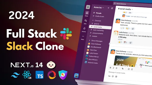 [Code with Antonio]构建 Slack 克隆 | Build a Slack clone - 个人学习笔记